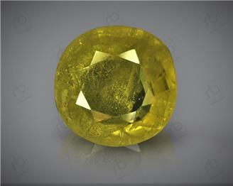 Natural Heated & Treated Yellow Sapphire Certified 3.75 CTS (DIN 86208 )